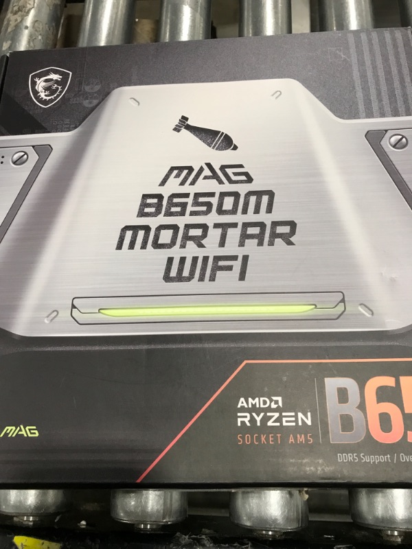 Photo 10 of MSI MAG B650M Mortar WiFi Gaming Motherboard (AMD AM5, mATX, DDR5, PCIe 4.0, M.2, SATA 6Gb/s, USB 3.2 Gen 2, HDMI/DP, Wi-Fi 6E, AMD Ryzen 7000 Series Desktop Processors)