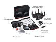 Photo 1 of ASUS ROG Rapture WiFi 6 Gaming Router (GT-AX11000) - Tri-Band 10 Gigabit Wireless Router 1.8GHz Quad-Core CPU WTFast 2.5G Port AiMesh Compatible