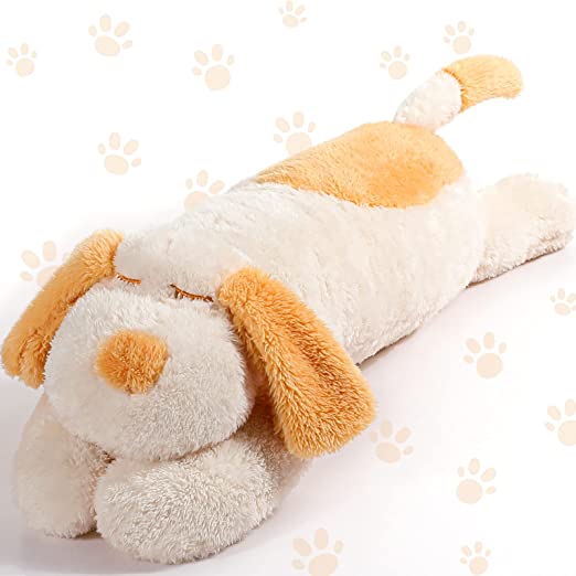 Photo 1 of 23.6 Inch Large Stuffed Dog Plush Animal Toy Soft Shiba Inu Plush Pillow Kawaii Hugging Body Stuffed Animals Puppy Sleeping Body Pillow Christmas Birthday Gifts for Kids Girlfriend (Beige, 23.6 Inch)
