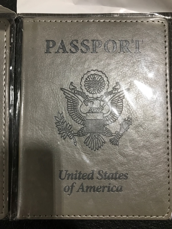 Photo 1 of LOT OF 2 LEATHER PASSPORT CASE PROTECTOR. 