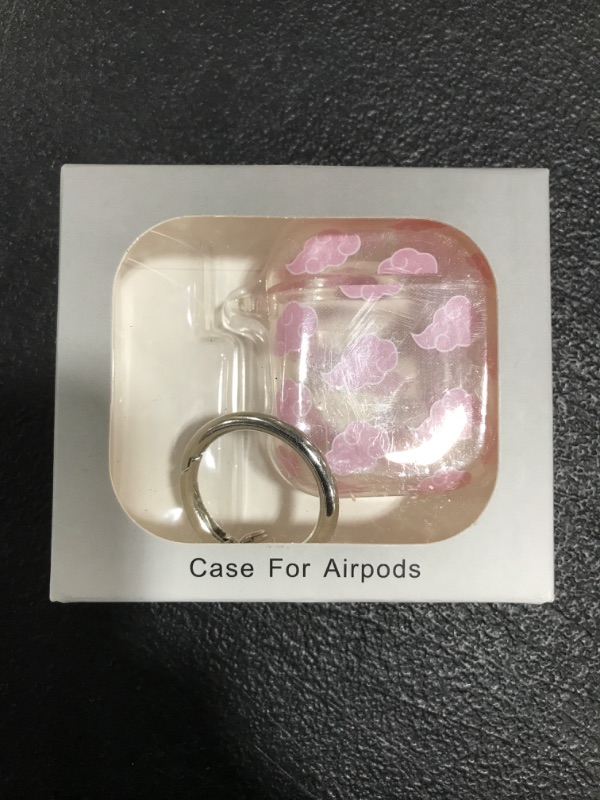 Photo 2 of Maxjoy AirPods Case for AirPod 2/1,Clear Funny Cool Kawaii Fashion Case with Keychain,AirPods 2/1 Cover Cases Skin Compatiable with AirPod 2&1 for Women Men Youth Pink