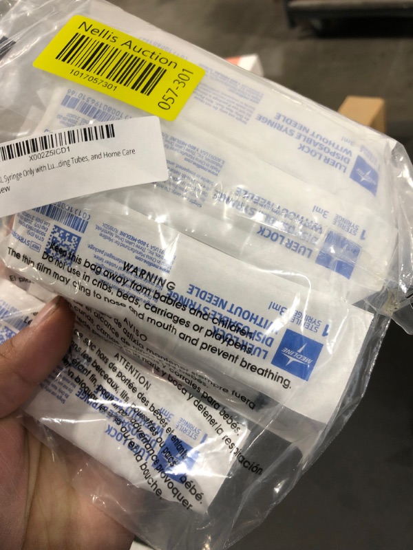 Photo 1 of 3ML Syringe Only with Luer Lock Tip - 10 Syringes Without a Needle by Easy Glide - Great for Medicine, Feeding Tubes, and Home Care