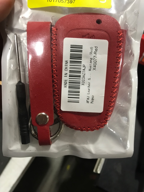 Photo 1 of leather strap (red)