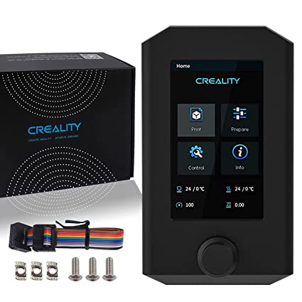 Photo 1 of Creality Official Ender 3 V2 Screen Kit Intelligent 4.3 inch Color HD LCD Display Screen Replacement Screen Upgrade Kit with Mass Memory User Friendly Interfacefor Ender 3 V2 3D Printer 