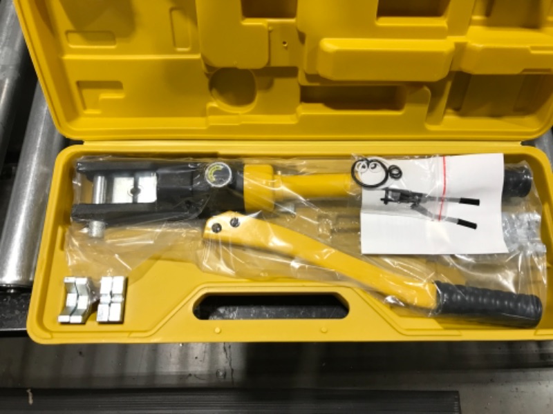 Photo 2 of 16 Ton Hydraulic Cable Lug Terminal Crimper Wire Crimping Tool with 11 Dies for Crimping Wires and Butt Connectors 16Ton
