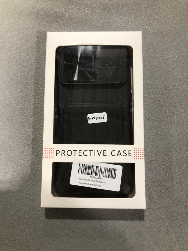 Photo 2 of iPhone 14 Pro Max Case, Wallet Case with Card Holder & Screen Protector, Camera Cover Works with Magnetic Car Mounts Magnetic Case