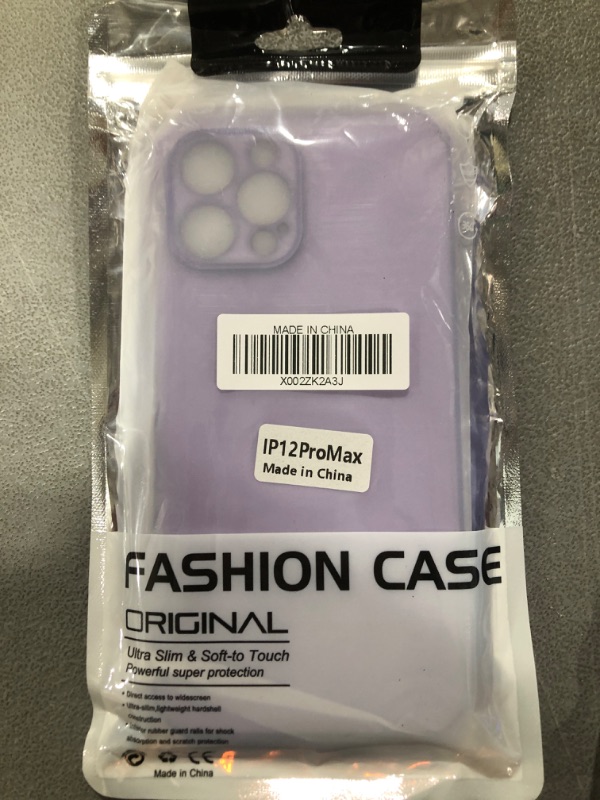 Photo 2 of iPhone 12 Pro Max Case Cute, Luxury Electroplate Edge Bumper Case, Full Camera Lens Protection Raised Reinforced Corners (6.7 Inch) -Candy Purple