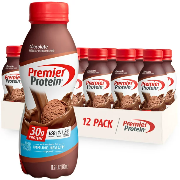 Photo 1 of 12 Pack- Premier Protein 30g Protein Shake, Chocolate, 11.5 fl oz 