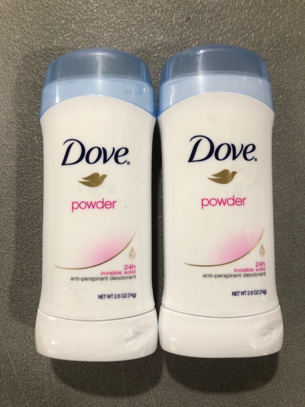 Photo 2 of [2 Pack] Dove Deodorant 2.6 Ounce Invisible Solid Powder (76ml)