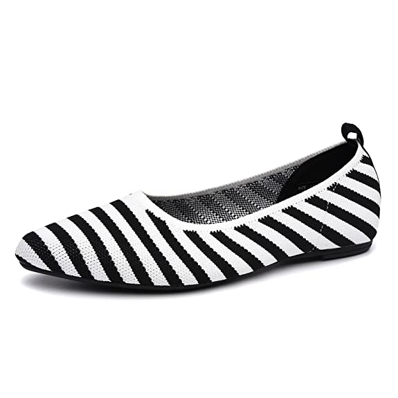 Photo 1 of [Size 10] Harriseve Women's Casual Fashion Shallow Mouth Pointed Toe Flat Shoe - Breathable Mesh Ballet Flats