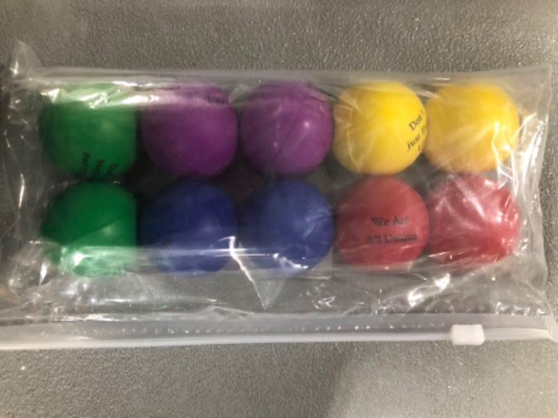 Photo 2 of 10 Pieces Mini Motivational Stress Balls, Stress Relief Ball with Motivational Quotes