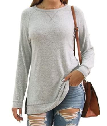 Photo 1 of [Size L] Women's Casual Long Sleeve- Grey