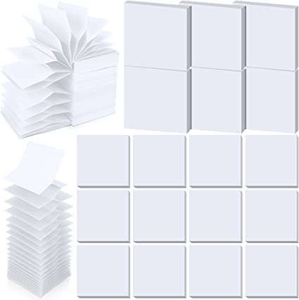 Photo 1 of Gersoniel 24 Pack Pop Up Sticky Notes 3x3 Refills 1200 Sheets Multi Color Sticky Notes Self Adhesive Memo Pads for Home Office Work Supplies (White, Basic Style)