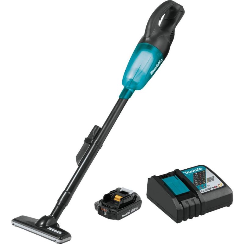 Photo 1 of Makita XLC02R1B 18-Volt LXT Lithium-Ion Handheld Compact Cordless Vacuum Kit 2.0 Ah
