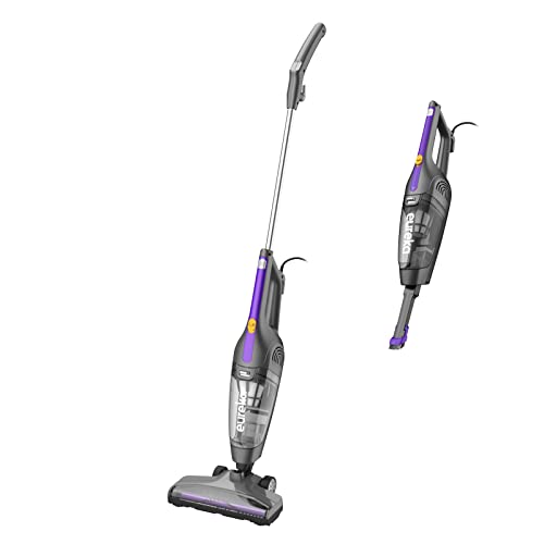 Photo 1 of Eureka Lightweight Corded Stick Vacuum Cleaner Powerful Suction Convenient Handheld Vac with Filter for Hard Floor, 3-in-1, Purple
