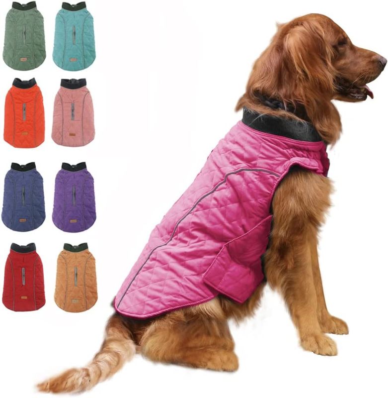 Photo 1 of 
EMUST Winter Coat for Large Dogs, Windproof Dog Jacket for Cold Weather, Dog Winter Clothes for Small Medium Large Dogs, 7 Sizes