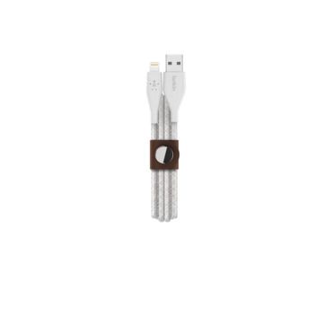 Photo 1 of Belkin F8J236bt04-WHT DuraTek Plus Lightning to USB-a Cable 4 Feet (White)
