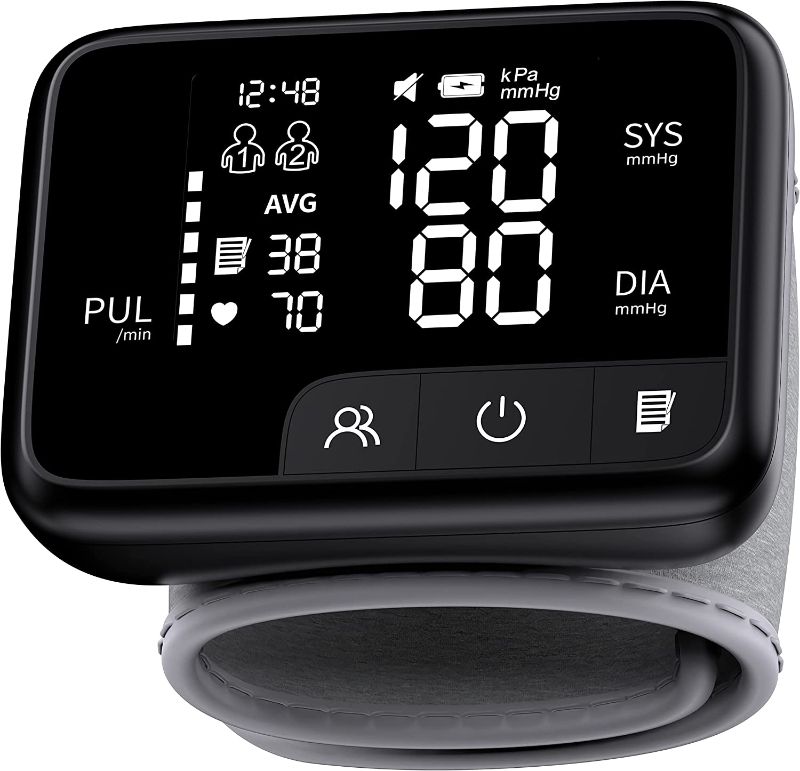 Photo 1 of 2022 Wrist Blood Pressure Monitor with Voice, Blood Pressure Machine Have Large LED Display - Digital Automatic Blood Pressure Wrist Cuff with Batteries and...
