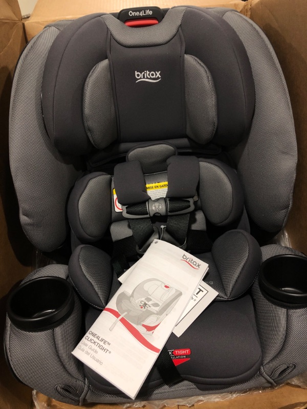 Photo 3 of Britax One4Life ClickTight All-in-One Car Seat – 10 Years of Use – Infant, Convertible, Booster – 5 to 120 pounds - SafeWash Fabric, Drift Drift [New Version]