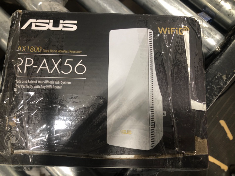 Photo 3 of ASUS AX1800 Dual Band WiFi 6 (802.11ax) Repeater & Range Extender (RP-AX56) - Coverage Up to 2200 sq.ft, Wireless Signal Booster for Home, AiMesh Node, Easy Setup WiFi 6 AX1800 AiMesh Range Extender Extender