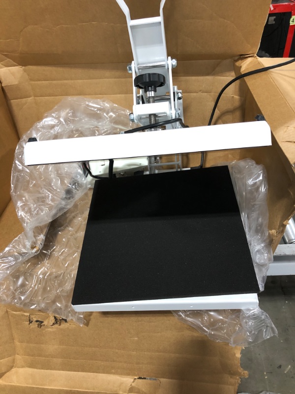 Photo 4 of VEVOR Heat Press, 15x15 Heat Press Machine, Fast Heating, High Pressure Heat Press Machine for T-Shirt, Power Digital Industrial Sublimation Printer for Heat Transfer Vinyl, Easy to Use, White Heat Press Machine 15x15