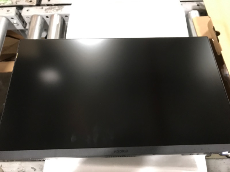 Photo 2 of KOORUI 24 Inch Computer Monitor Full HD 1920 x 1080p VA Display 75Hz 3000:1 Contrast Ratio with HDMI, VGA, Frameless, 75 x 75 mm VESA Mountable, Ergonomic Tilt, Black