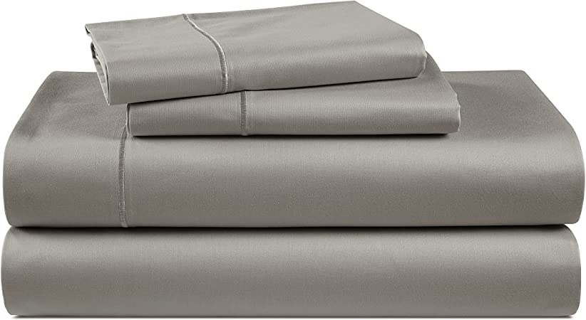 Photo 1 of 100% Egyptian Cotton Bed Sheets - 1000 Thread Count 4-Piece Charcoal Full Sheets Set, Long Staple Cotton Bedding Sheets, Sateen Weave, Luxury Hotel Sheets, 16" Deep Pocket (Fits Upto 17" Mattress)
