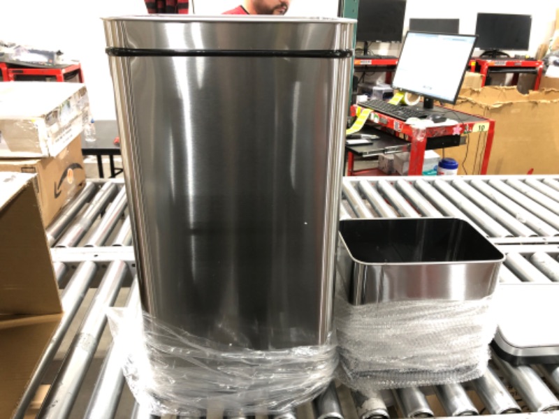 Photo 1 of 13 AND 2.5 GALLON STAINLESS STEEL SENOR TRASH CAN