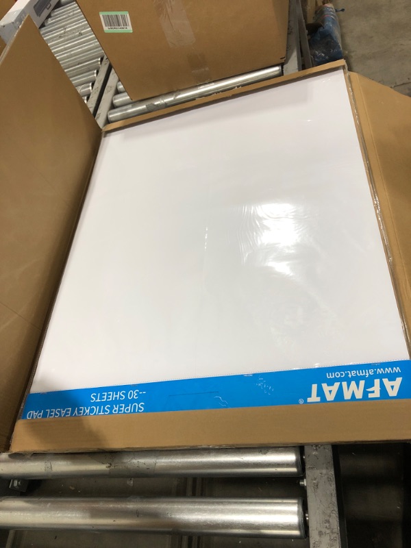 Photo 2 of Sticky Easel Pads, Upgraded Flip Chart Paper, Large Easel Paper for Teachers, 25 x 30 Inches, Self Stick Easel Paper for White Board, 30 Sheets/Pad, 4 Pads, Super Sticky with 2 Strips of Adhesive