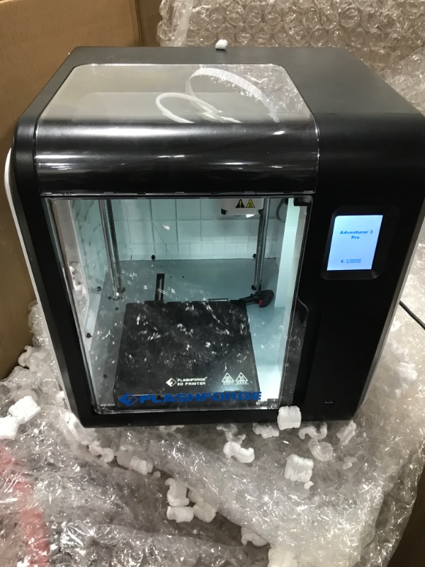 Photo 2 of FLASHFORGE 3D Printer Adventurer 3 Pro with 2 Removable Nozzle, Glass Bed and Leveling-Free, Fully Assembled, High Precision Printing with PLA/ABS/PETG/PLA-CF/PETG-CF