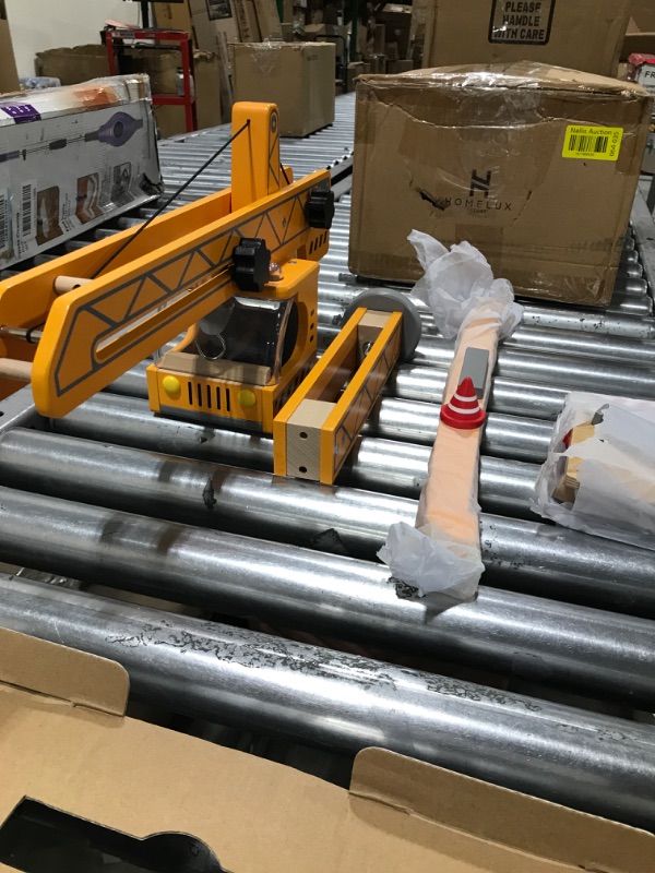 Photo 1 of Award Winning Hape Playscapes Crane Lift Playset Yellow, L: 17.8, W: 16.5, H: 21.2 inch