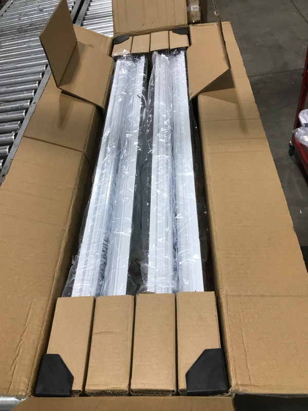 Photo 1 of ANTLUX 4FT LED Wraparound 40W Shop Lights for Garage, 4400lm, 4000K, 4 Foot Crystal LED Wrap Light, 48 Inch Integrated Linear Strip Flush Mount Office Workshop Ceiling Lighting Fixture, 4 Pack 40w 5 Inch Wide