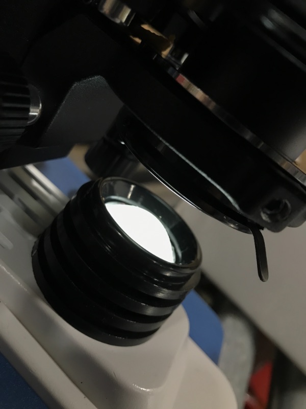 Photo 1 of AmScope - 40X-2500X LED Lab Binocular Compound Microscope with 3D-Stage + 50pc Blank Slides + 100 Coverslips - B120C-50P100S