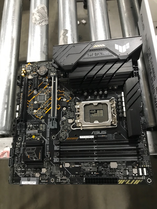 Photo 2 of ASUS TUF Gaming B660M-PLUS WiFi D4 LGA 1700(Intel 12th Gen) mATX Gaming Motherboard (PCIe 5.0,DDR4,2xPCIe 4.0 M.2 Slots,WiFi 6,2.5 Gb LAN,Front USB 3.2 Gen 1 Type-C,Two-Way AI Noise Cancelation)