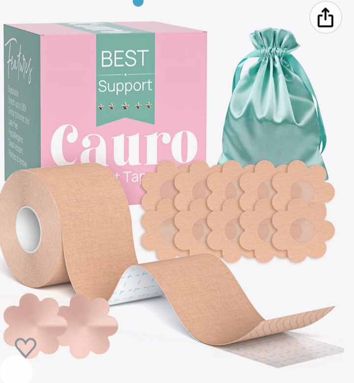 Photo 1 of AURO Boob Tape for Contour Lift & Fashion, Boobytape Bra Alternative of Breasts, Body Tape for Large Breasts & Push up in All Fabric Dress Types, Waterproof Sweat-proof Invisible Under Clothing