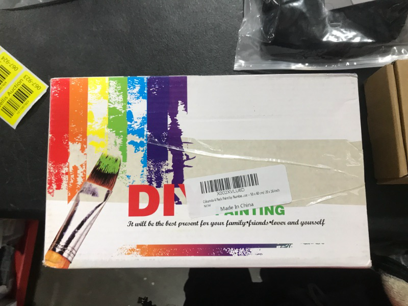 Photo 1 of 4 Pack Paint by Number DIY Acrylic Painting Paint by Number Kit Canvas Oil Paint by Numbers f50 x 40 cm/ 20 x 16 inch 