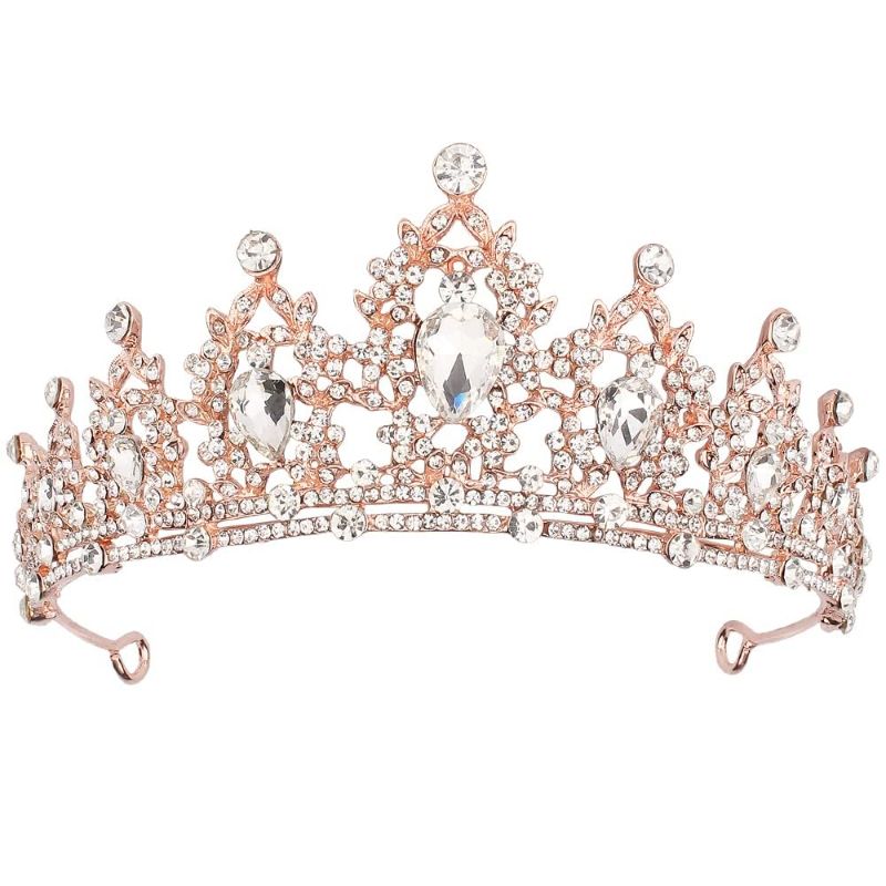 Photo 1 of Artemis Tiaras and Crowns for Women Champagne Rose Gold Princess Tiara 