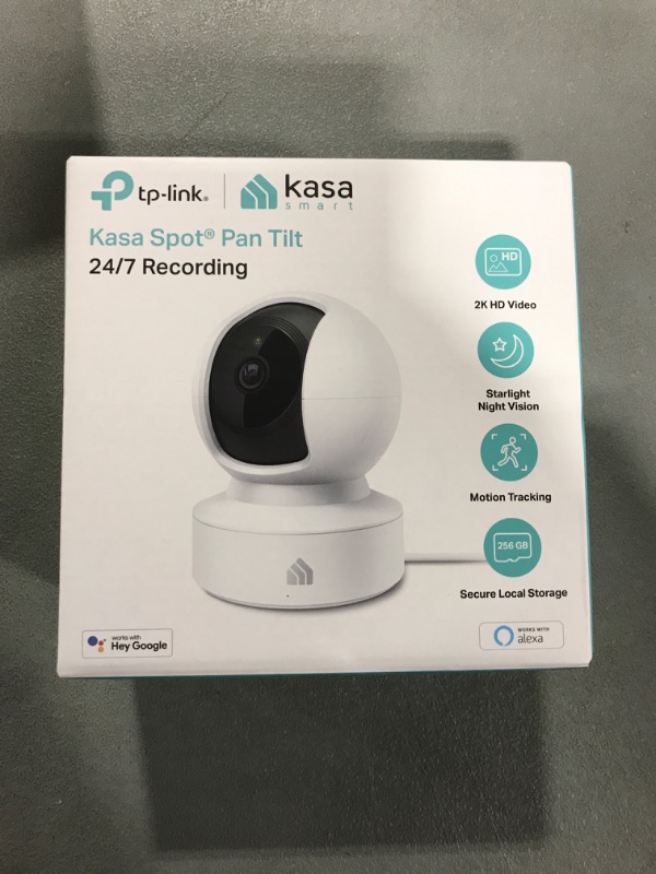 Photo 2 of Kasa Smart 2K Security Camera for Baby Monitor Pan Tilt, 4MP HD Indoor Camera with Motion Detection, Two-Way Audio, Night Vision, Cloud & SD Card Storage, Works with Alexa & Google Home (KC410S) Pan/Tilt Camera New 2K