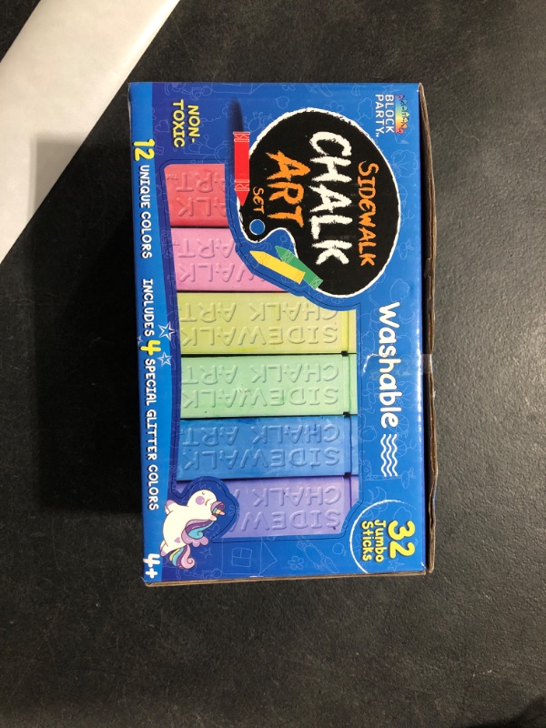 Photo 2 of Block Party Sidewalk Chalk 32-Piece Art Set -