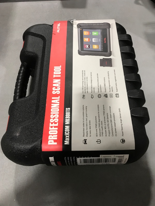 Photo 1 of Autel MaxiCOM MK808S-TS OBD2 Scanner: 2023 Bidirectional & TPMS Programming/Relearn Tool with 28 Service, OE-Level TPMS Retrofit, All-System Diagnoses, Upgrade of MK808TS/MK808BT/TS601, FCA AutoAuth