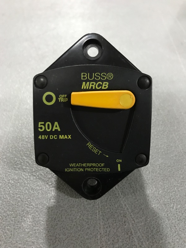 Photo 1 of 187 Series DC Circuit Breaker - Panel Mount, 50 Amps
