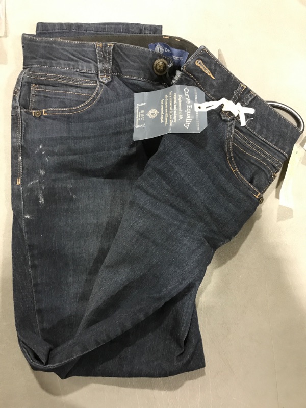 Photo 2 of [Size 12P] Democracy Women's Petite Ab Solution Straight Leg Jean 12 Petite Indigo