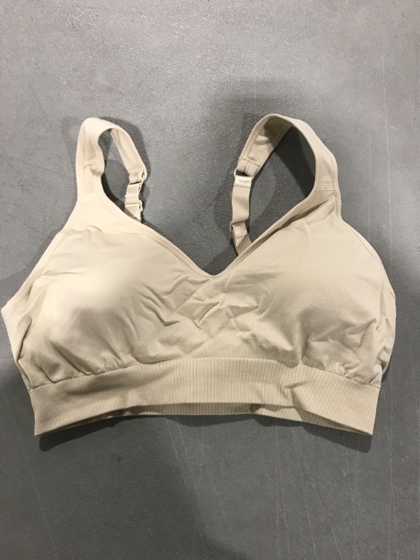 Photo 1 of [Size XL] Women's Wirefree Athletic Bra- Beige