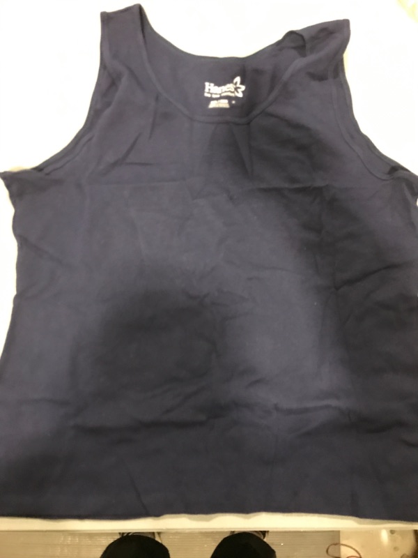 Photo 2 of [Size 2XL] Women's Hanes Tank Top- Navy