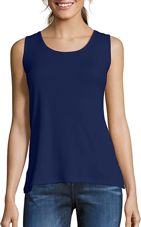 Photo 1 of [Size 2XL] Women's Hanes Tank Top- Navy