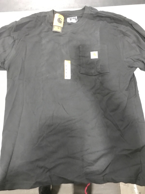 Photo 2 of [Size M] Carhartt Men's Loose Fit Heavyweight Short-Sleeve Pocket T-Shirt Medium Black