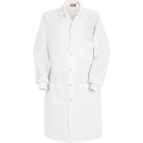 Photo 1 of [Size 4XL] Red Kap® Unisex Specialized Cuffed White Lab Coat With Inside Pocket
