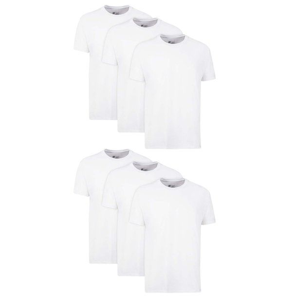 Photo 1 of [Size L] Hanes White Tees- 6 Pack