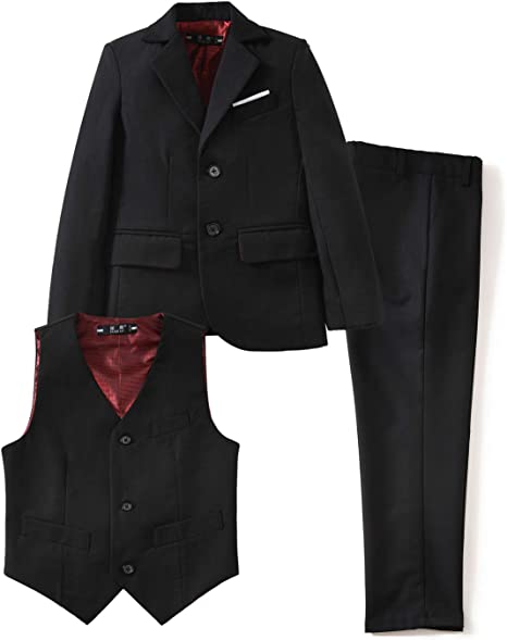 Photo 1 of [Size Kids 12] YuanLu 4 piece Suit- Black and Red