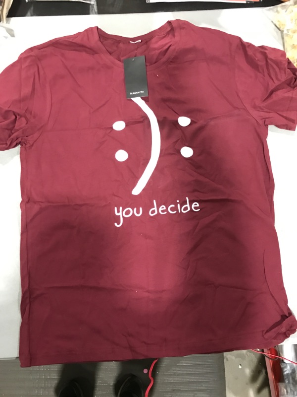 Photo 1 of [Size XXL] Burgundy "You Decide" Tee Shirt